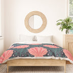 Seashell - pink and blue Duvet Cover Gallery Image 3