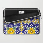 talavera mexican tile in blu and yellow Laptop Sleeve Gallery Image 2
