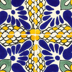 talavera mexican tile in blu and yellow Coffee Mug Gallery Image 2