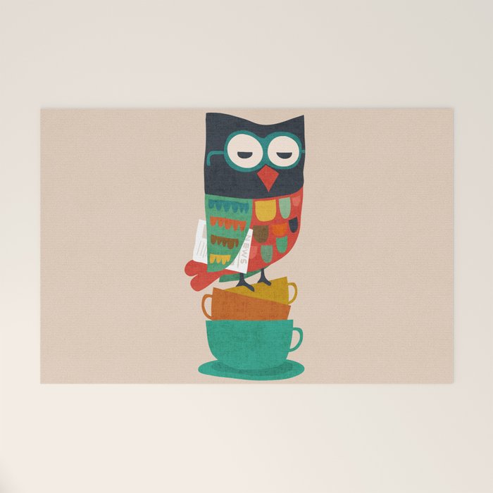 Morning Owl Welcome Mat Gallery Image 1