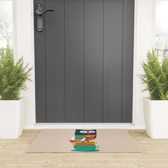 Morning Owl Welcome Mat Gallery Image 3