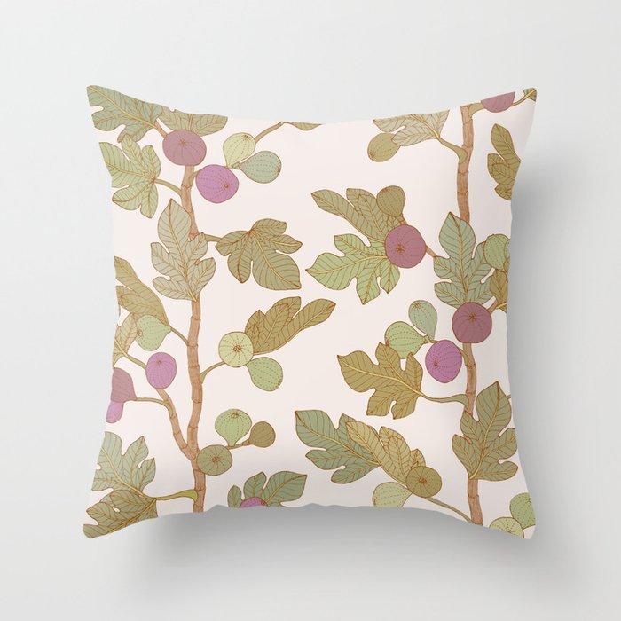 Fig Trees Throw Pillow Gallery Image 1