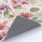 Pastel pink tropical bloom A Rug Gallery Image 4