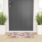 Pastel pink tropical bloom A Welcome Mat Gallery Image 3