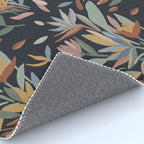 Hand Painted Floral Garden Night Rug Gallery Image 4