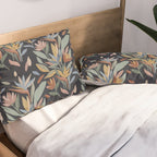 Hand Painted Floral Garden Night Pillow Sham Gallery Image 2