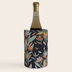 Hand Painted Floral Garden Night Wine Chiller Gallery Image 2