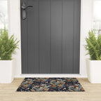Hand Painted Floral Garden Night Welcome Mat Gallery Image 3