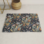 Hand Painted Floral Garden Night Rug Gallery Image 1