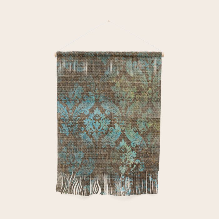 Aged Damask Texture 4 Wall Hanging Gallery Image 1