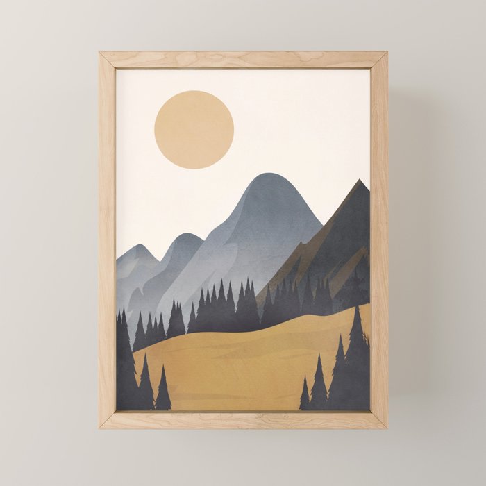 Minimalistic Landscape VI Mini Art Print Gallery Image 1