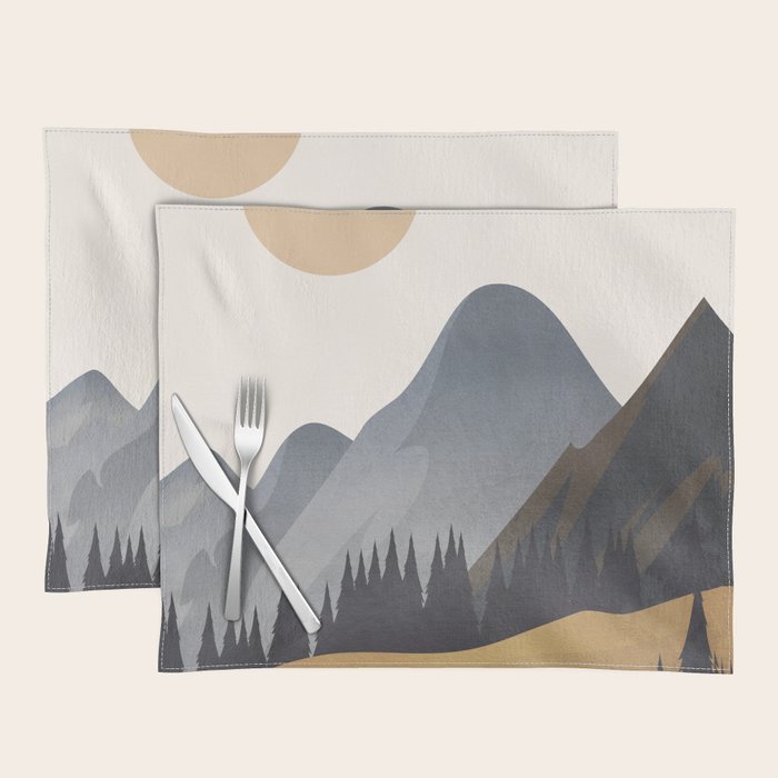Minimalistic Landscape VI Placemat Gallery Image 1
