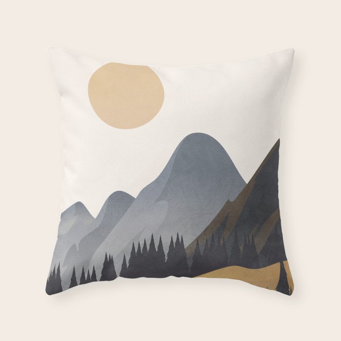 Minimalistic Landscape VI Throw Pillow Gallery Image 6