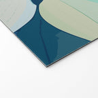 Blooming in Floral Blue and Green Welcome Mat Gallery Image 2
