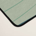 Blooming in Floral Blue and Green Desk Mat Gallery Image 4
