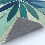Blooming in Floral Blue and Green Rug Gallery Image 4