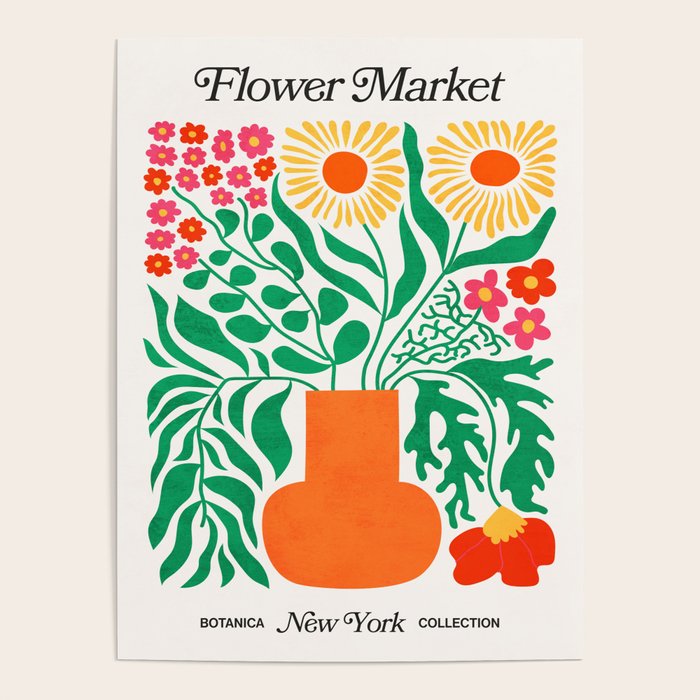 New York: Flower Market 01 | Botanica Edition Poster Gallery Image 4