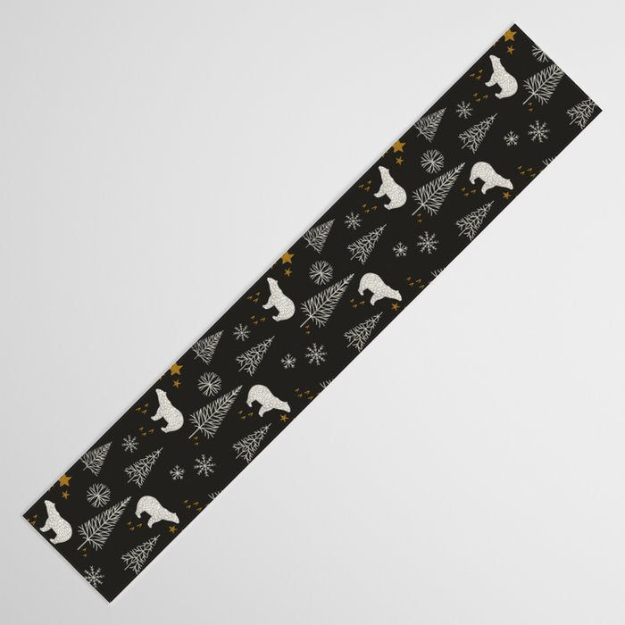 Modern Dark Christmas  Table Runner Gallery Image 3