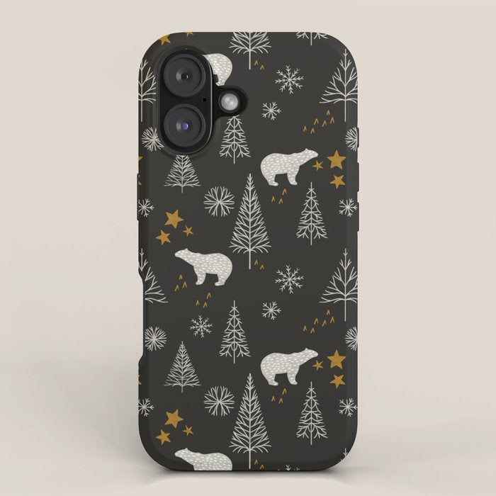 Modern Dark Christmas  iPhone Case Gallery Image 1