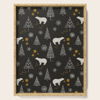 Modern Dark Christmas  Serving Tray Gallery Image 1