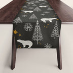 Modern Dark Christmas  Table Runner Gallery Image 1