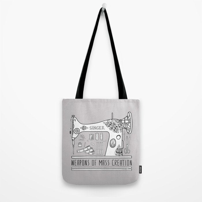 Weapons Of Mass Creation - Sewing Tote Bag Gallery Image 2