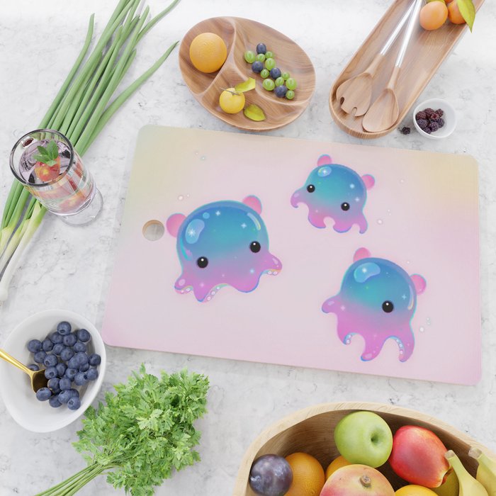 Grimpoteuthis (Dumbo Octopus) Cutting Board Gallery Image 2