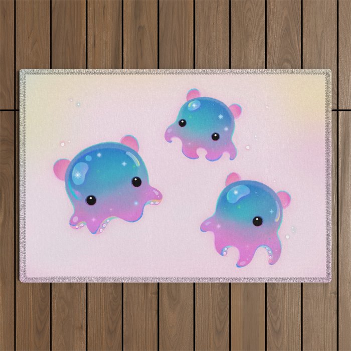 Grimpoteuthis (Dumbo Octopus) Outdoor Rug Gallery Image 1