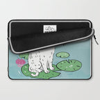 Lotus Cat Laptop Sleeve Gallery Image 2