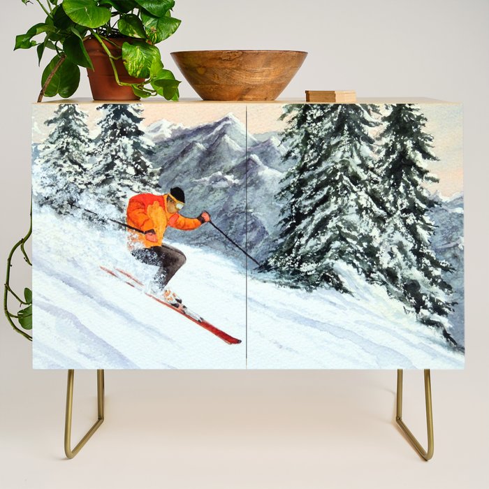 Skiing The Clear Leader Credenza Gallery Image 1