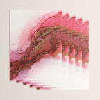 Red Dragon Scales Abstract Ink Painting Wrapping Paper Gallery Image 3