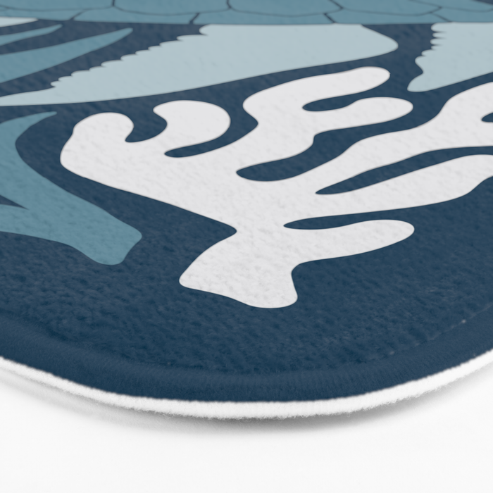 Sea Turtle Swim - Dark Bath Mat Gallery Image 3
