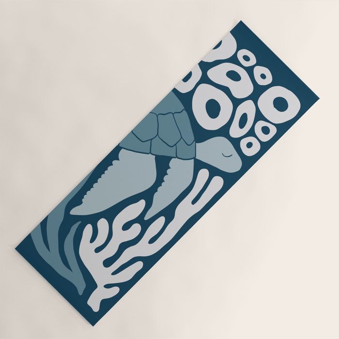Sea Turtle Swim - Dark Yoga Mat Gallery Image 1