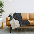 Modern Minimal Arch Abstract LXXXIV Throw Blanket Gallery Image 1