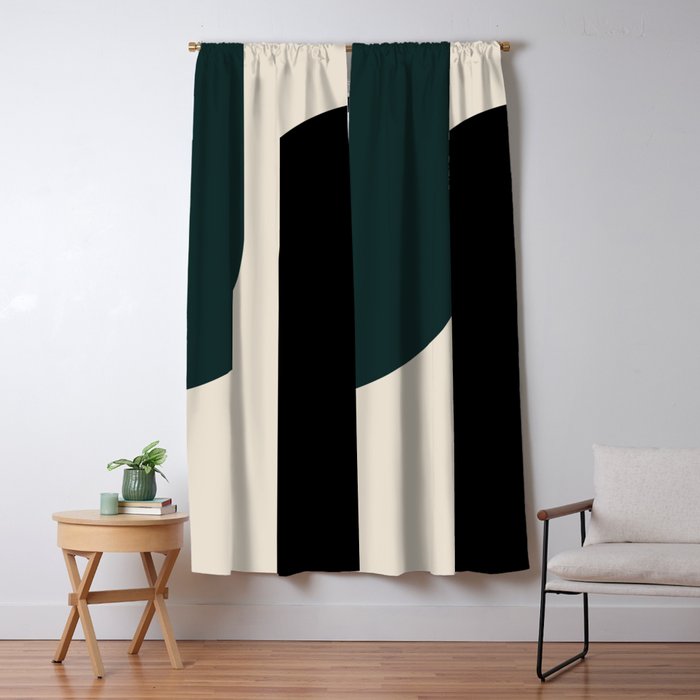 Modern Minimal Arch Abstract LXXXIV Window Curtain Gallery Image 5