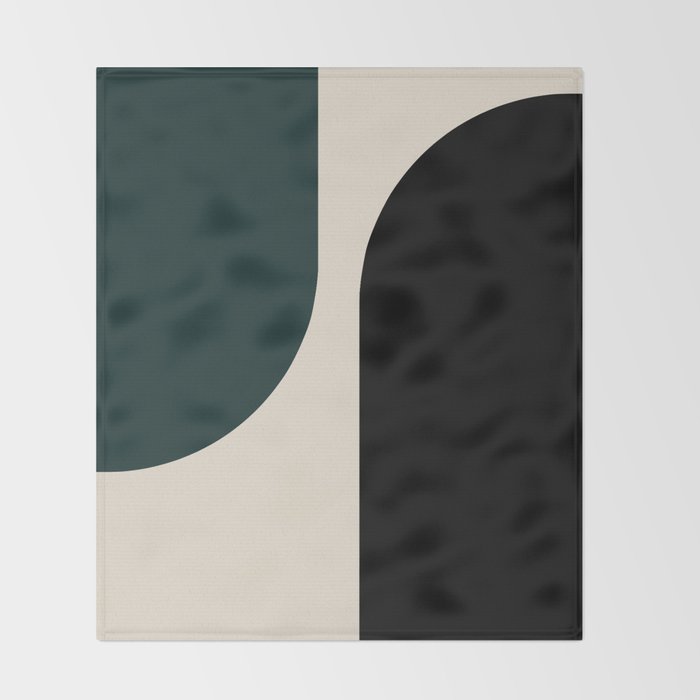Modern Minimal Arch Abstract LXXXIV Throw Blanket Gallery Image 2