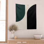 Modern Minimal Arch Abstract LXXXIV Wall Tapestry Gallery Image 2