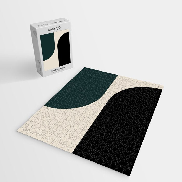 Modern Minimal Arch Abstract LXXXIV Jigsaw Puzzle Gallery Image 2