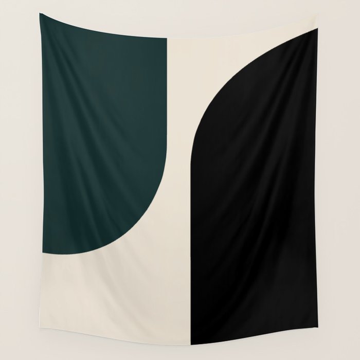 Modern Minimal Arch Abstract LXXXIV Wall Tapestry Gallery Image 4