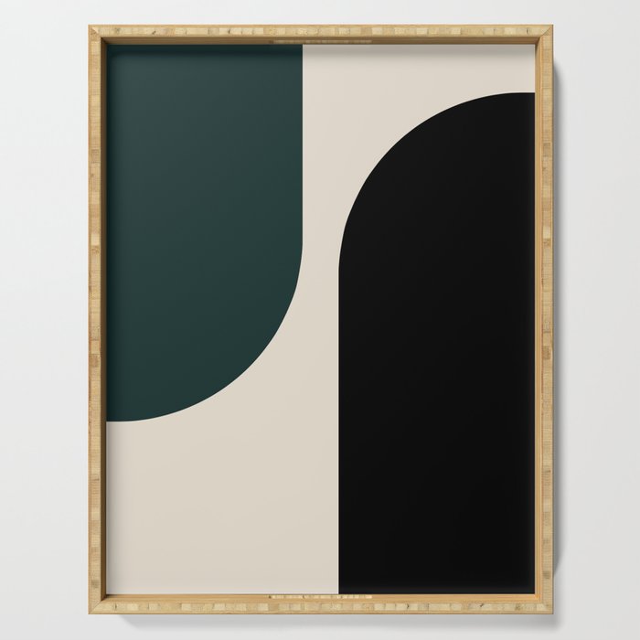 Modern Minimal Arch Abstract LXXXIV Serving Tray Gallery Image 1