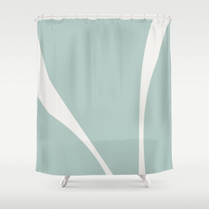 Minimalist Plant Abstract XXXVII Shower Curtain Gallery Image 1