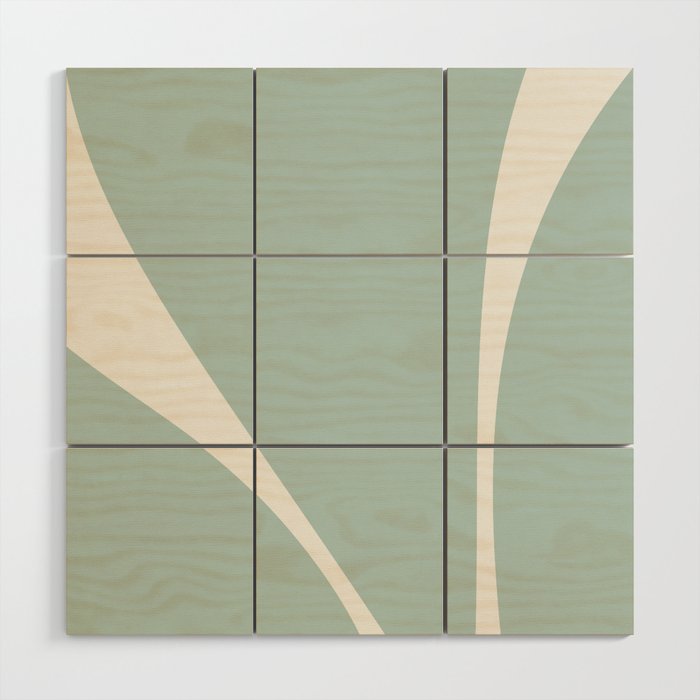 Minimalist Plant Abstract XXXVII Wood Wall Art Gallery Image 1