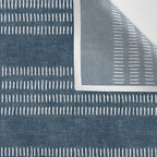 farmhouse stitch - navy blue Wall Tapestry Gallery Image 3