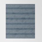 farmhouse stitch - navy blue Throw Blanket Gallery Image 2