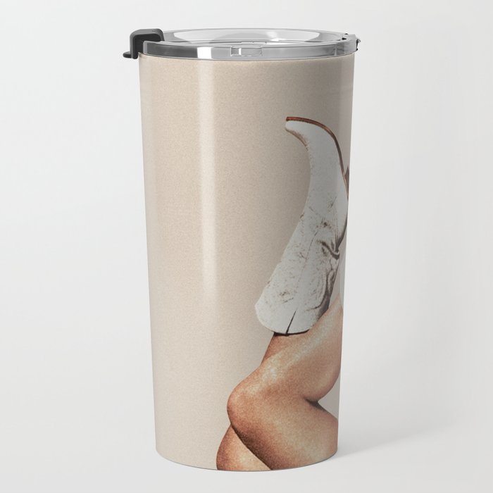 These Boots - Neutral Beige Travel Mug Gallery Image 3