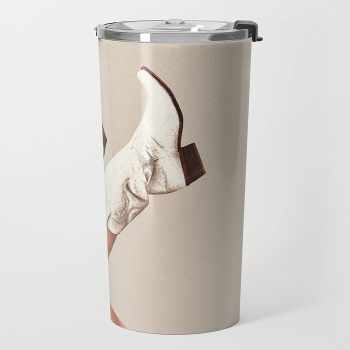 These Boots - Neutral Beige Travel Mug Gallery Image 2