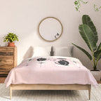 Mid Century Meow Retro Atomic Cats ©studioxtine Comforter Gallery Image 3
