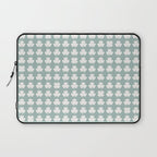 Clovers XXXI Sage Green Botanical Pattern Laptop Sleeve Gallery Image 1
