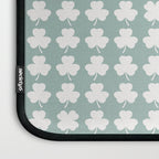 Clovers XXXI Sage Green Botanical Pattern Laptop Sleeve Gallery Image 3