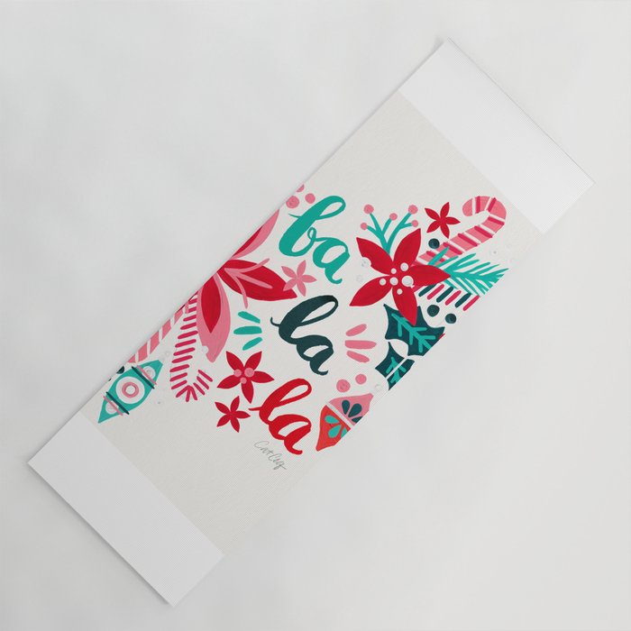 Fa La La Bouquet - White Yoga Mat Gallery Image 1